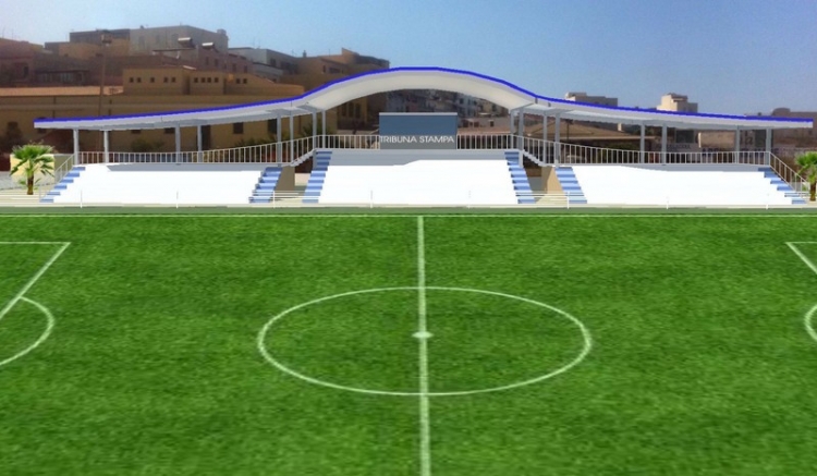Lampedusa, pronto il nuovo campo da calcio.