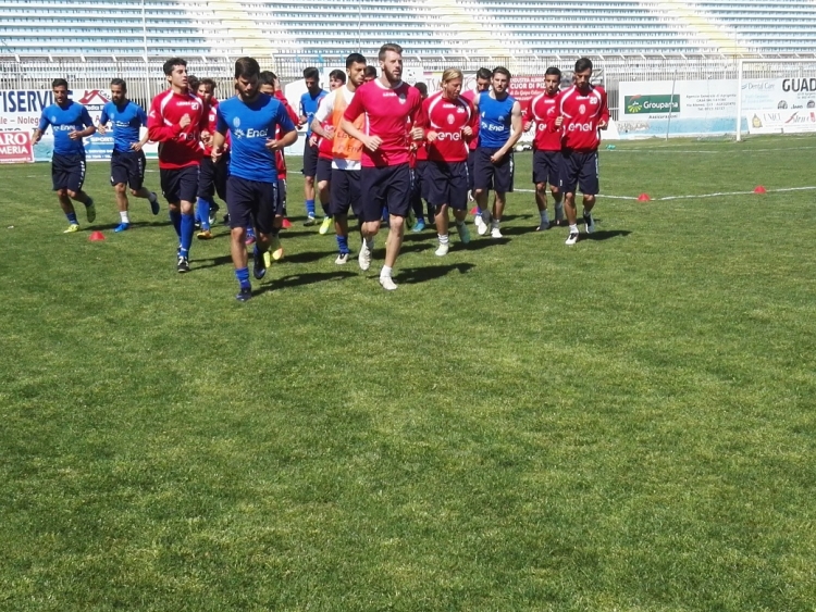 Akragas in allenamento allo stadio Esseneto