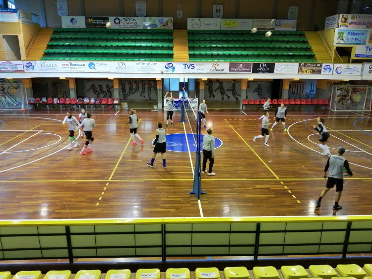 La Seap Dalli Cardillo in allenamento al palasport Nicosia di Agrigento 