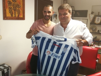 Bruno Vicente insieme al presidente Silvio Alessi. 