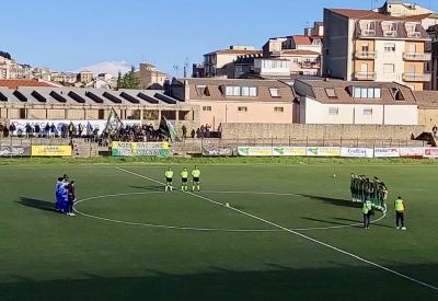 Akragas ed Enna al centro del campo allo stadio &quot;Gaeta&quot;