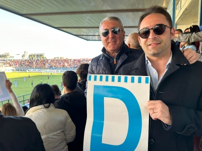 Il sindaco di Agrigento Miccichè e l&#039;assessore allo sport Ciulla
